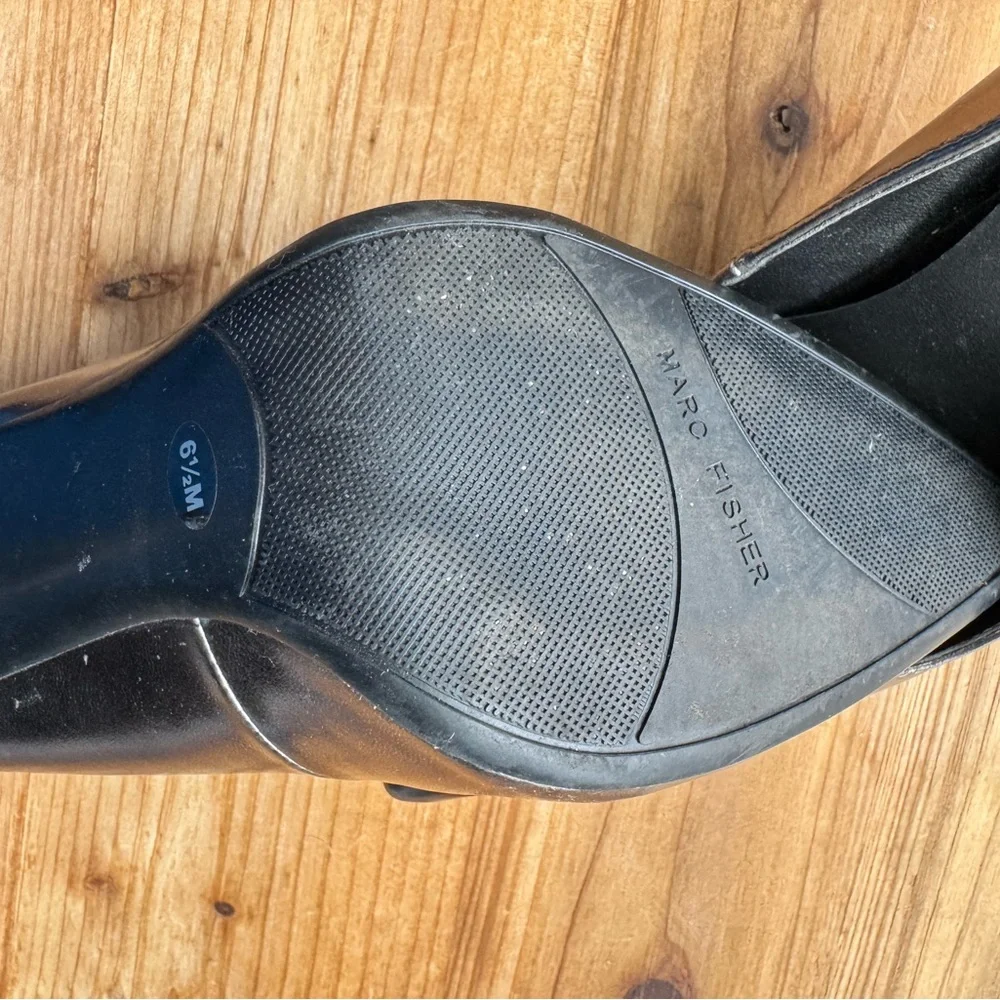 Marc Fisher Silver Glitter Heels Shoes 6.5 - Picture 8 of 8